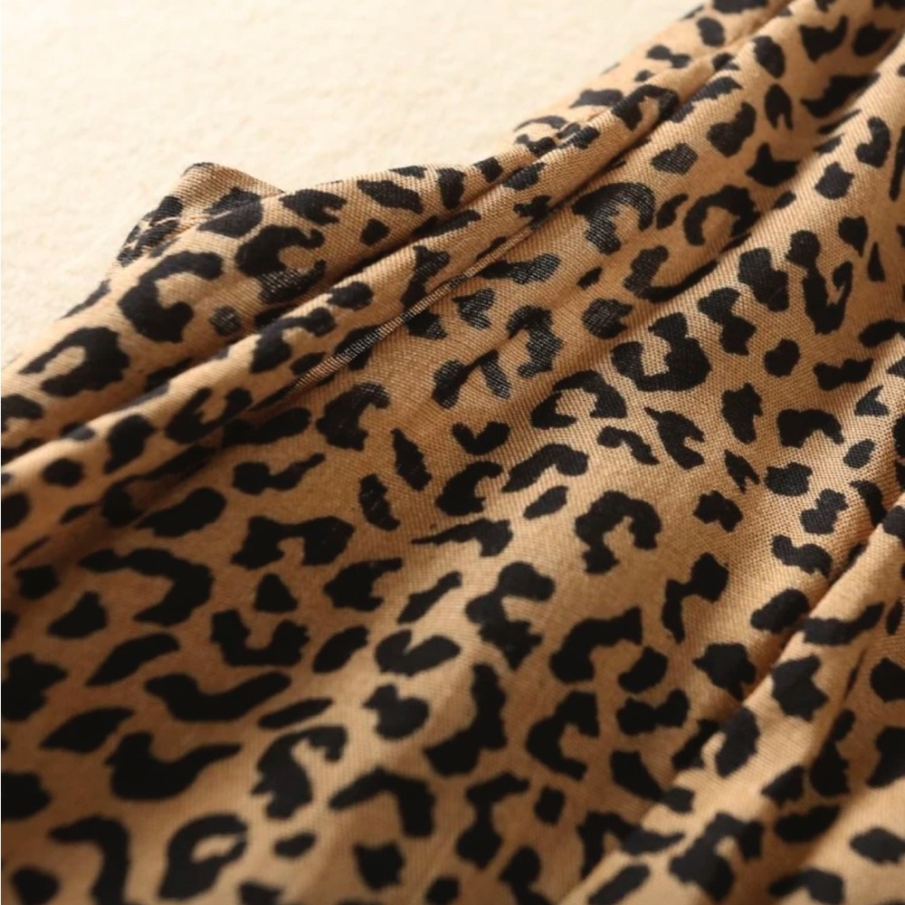 Leopard Print Tiered Dress - Picture 5 of 9